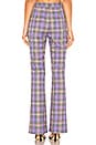 view 3 of 4 SERRANO フレアパンツ in Purple Plaid