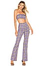 view 4 of 4 SERRANO フレアパンツ in Purple Plaid