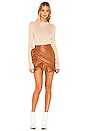 view 4 of 4 Poseidon Mini Skirt in Brown Spice