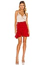 view 4 of 5 Arabella Mini Skirt in Red