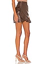 view 2 of 4 Poseidon Mini Skirt in Chocolate Brown