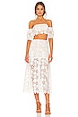 view 4 of 4 Neveya Midi Skirt in White