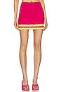 view 1 of 4 Jeneli Crochet Mini Skirt in Hot Pink & Lime