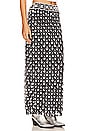 view 2 of 5 Cirie Embellished Maxi Skirt in Black And White