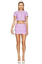 view 4 of 5 Jeanie Mini Skirt in Purple Plaid