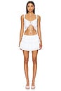 view 4 of 4 Ashlen Mini Skirt in White