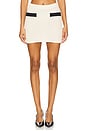 view 1 of 6 Slater Mini Skirt in Ivory & Black