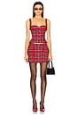 view 5 of 6 Shane Mini Skirt in Red Plaid