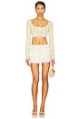 view 5 of 6 Lainey Mini Skirt in Ivory