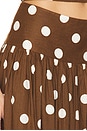 view 6 of 6 Dot Maxi Skirt in Brown & Ivory Dot