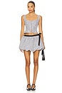 view 5 of 6 Micah Mini Skirt in Black & White Gingham