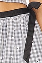 view 6 of 6 Micah Mini Skirt in Black & White Gingham