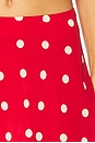 view 6 of 6 Deanna Mini Skirt in Cherry Red Polka Dot
