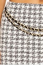 view 6 of 6 Moira Mini Skirt in Black & White Houndstooth
