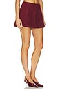 view 2 of 6 Sandy Mini Skirt in Burgundy