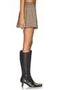 view 3 of 6 Lara Mini Skirt in Brown Multi Plaid