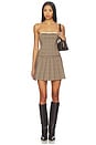 view 5 of 6 Lara Mini Skirt in Brown Multi Plaid