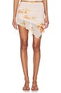 view 1 of 6 Roseli Mini Skirt in Light Pink And Orange