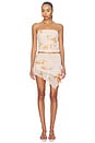 view 5 of 6 Roseli Mini Skirt in Light Pink And Orange