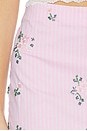 view 6 of 6 JUPE ANAIS in Embroidered Pink Stripe