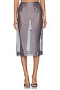 view 1 of 6 Tilda Midi Skirt in Graphite