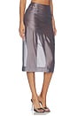 view 2 of 6 Tilda Midi Skirt in Graphite