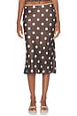 view 1 of 6 FALDA MABEL  in Brown & Cream Polka Dot