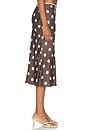 view 4 of 6 FALDA MABEL  in Brown & Cream Polka Dot