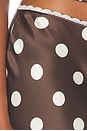 view 7 of 6 FALDA MABEL  in Brown & Cream Polka Dot