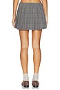 view 5 of 6 Lara Mini Skirt in Grey Multi Plaid