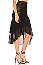 view 2 of 4 HEIDI 메쉬 미디 스커트 in Black