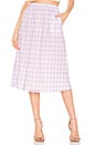 view 1 of 4 Allyson Midi Skirt in Purple Gingham