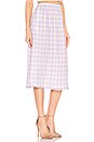 view 2 of 4 Allyson Midi Skirt in Purple Gingham