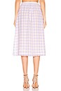 view 3 of 4 Allyson Midi Skirt in Purple Gingham