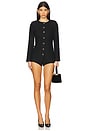 view 1 of 4 Olivia Tweed Romper in Black