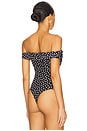 view 4 of 5 Thea Bodysuit in Black Polka Dot