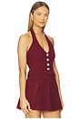 view 2 of 5 Sandy Halter Top in Burgundy