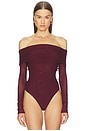 view 2 of 5 TREY ボディスーツ in Oxblood