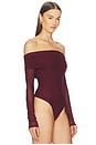 view 3 of 5 TREY ボディスーツ in Oxblood