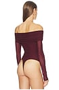 view 4 of 5 TREY ボディスーツ in Oxblood