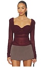 view 1 of 4 SIMONE トップ in Oxblood