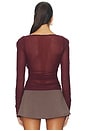 view 3 of 4 SIMONE トップ in Oxblood