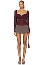 view 4 of 4 SIMONE トップ in Oxblood