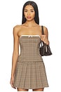 view 1 of 4 Lara Top in Brown Multi Plaid