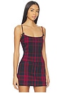view 2 of 4 Essie Top in Red & Navy Plaid