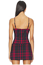 view 3 of 4 Essie Top in Red & Navy Plaid