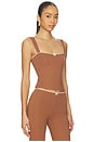view 2 of 4 Romie Top in Chocolate Brown