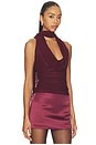 view 2 of 4 Leslie Top in Oxblood