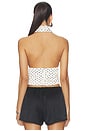 view 3 of 4 Marina Top in Black & Cream Polka Dot in Black & Cream Polka Dotl