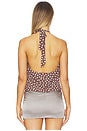 view 3 of 4 Lucinda Top in Brown Polka Dot